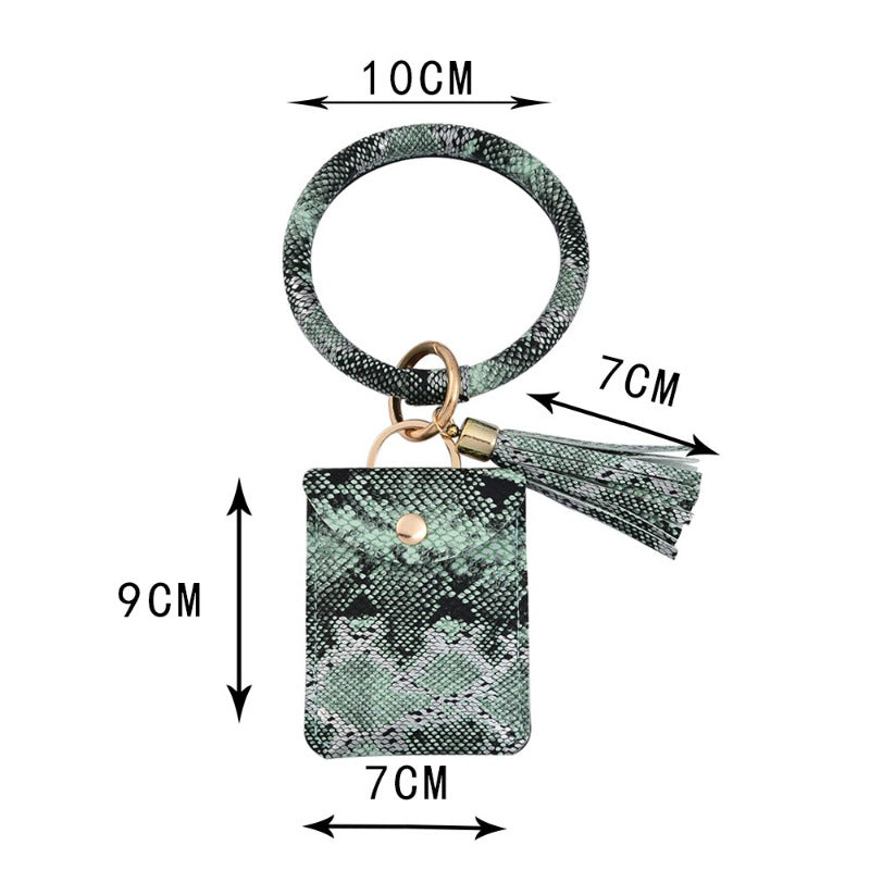 Wholesale Wrist Loop PU Leather Keychains